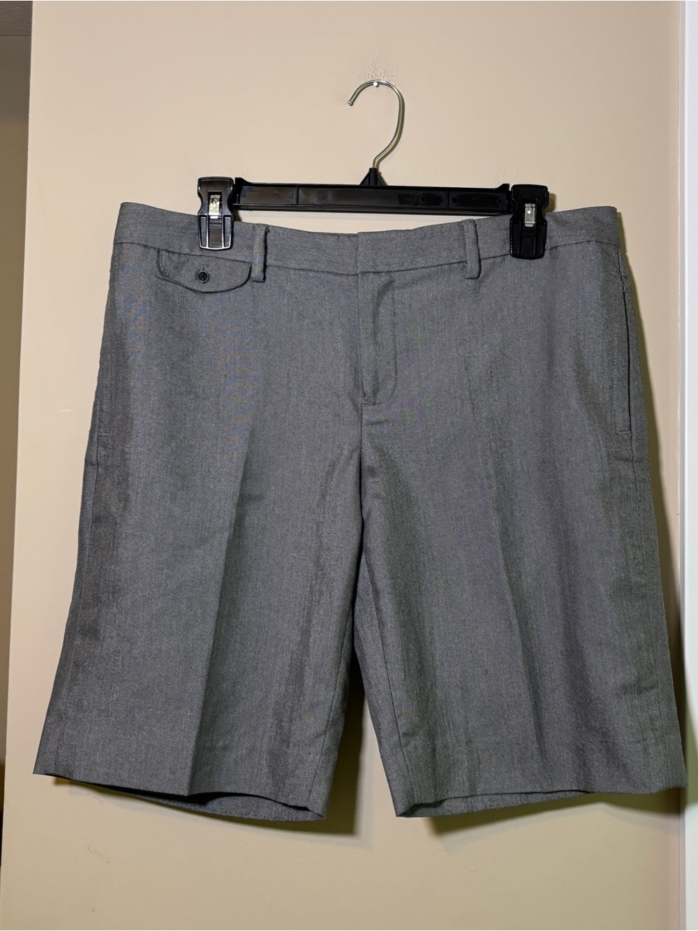 Gray Tailored Womens Shorts